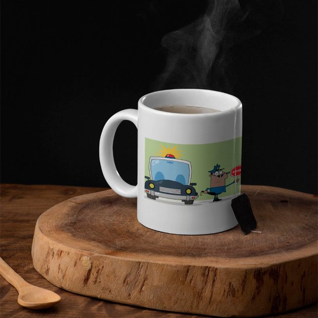Cartoon Police Officer Coffee Mug (Creator Uploaded)