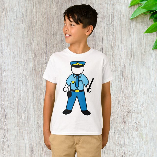 Cartoon Police Officer Fun Law Enforcement  T-Shirt (Creator Uploaded)