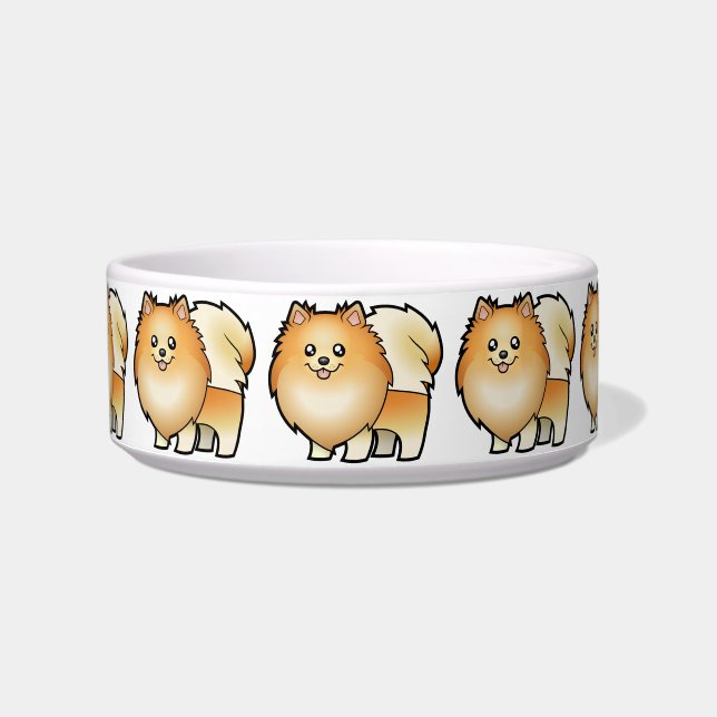 Cartoon Pomeranian Bowl (Front)