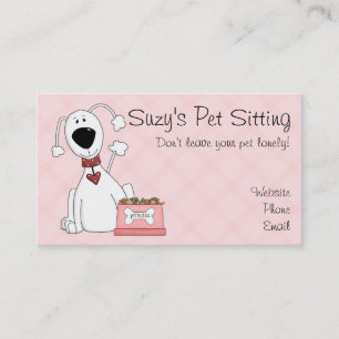 Cartoon Poodle Business Cards