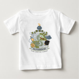 Cartoon Proud Slytherin Crest Baby T-Shirt
