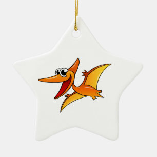 Cartoon Pterodactyl Ceramic Tree Decoration