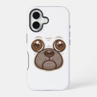 Cartoon Pug Mug Puppy Dog Face