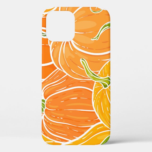 Cartoon pumpkin, cute autumn pattern. Case-Mate iPhone case (Back)
