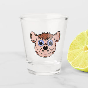 Cartoon Puppy head Shot Glass