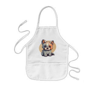 CARTOON PUPPY KIDS APRON