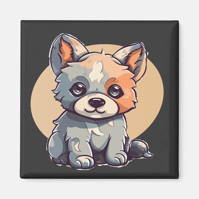 CARTOON PUPPY MAGNET (Front)