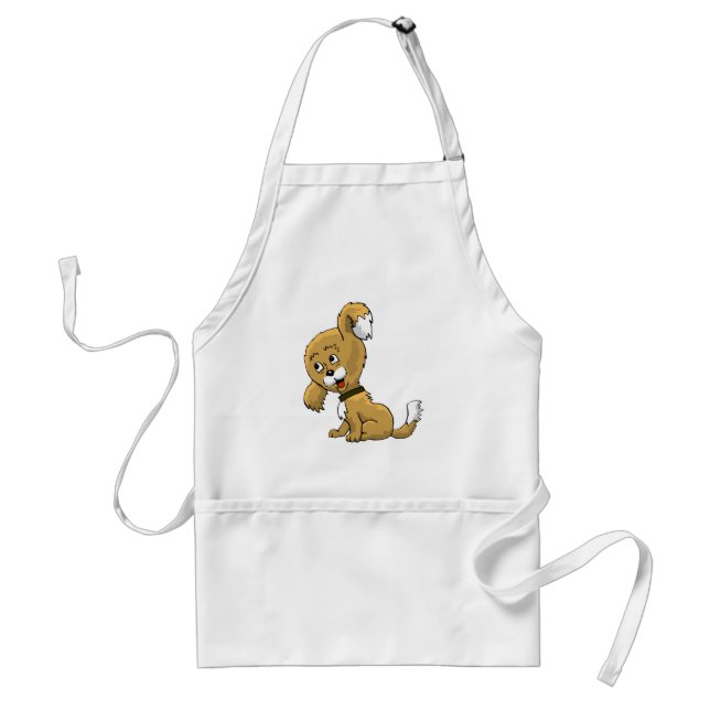 Cartoon Puppy Standard Apron (Front)