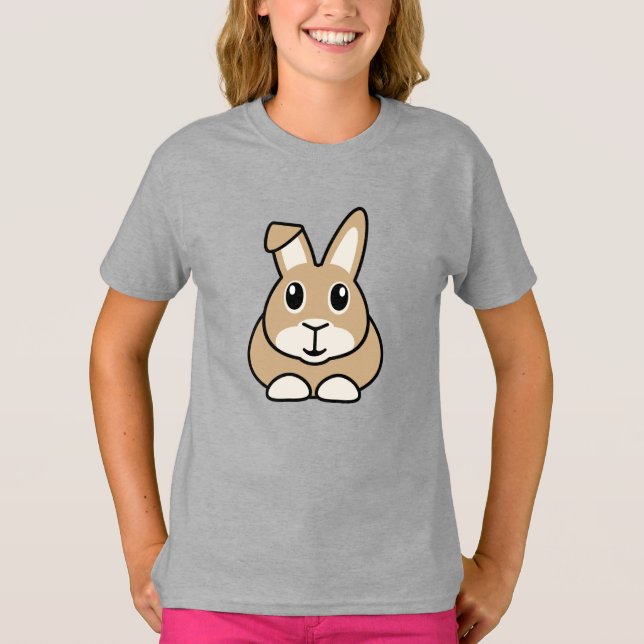 Cartoon Rabbit Children's T-Shirt (Front)