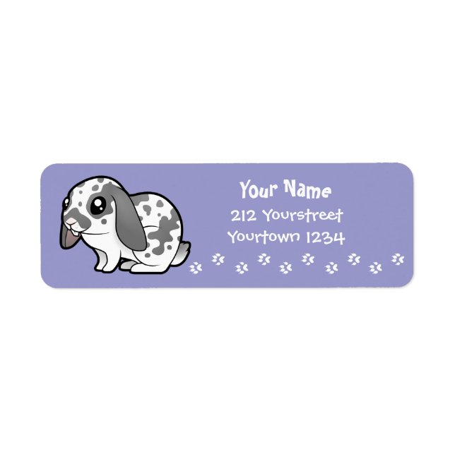 Cartoon Rabbit (floppy ear smooth hair) (Front)