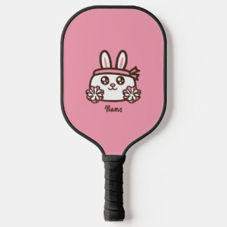 Cartoon rabbit pickleball paddle