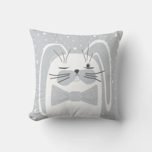 Cartoon rabbit, symbol 2023. cushion