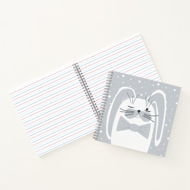 Cartoon rabbit, symbol 2023.  notebook (Inside)