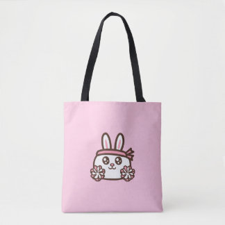 Cartoon rabbit tote bag