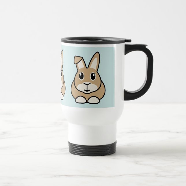Cartoon Rabbit Travel Mug (Right)