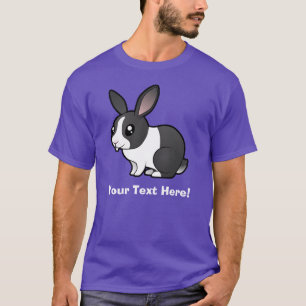 Cartoon Rabbit (uppy ear smooth hair) T-Shirt