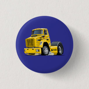 Cartoon Racing truck 3 Cm Round Badge