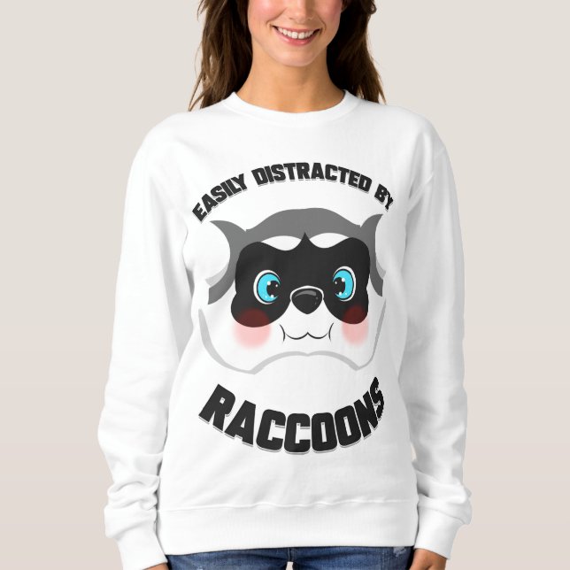 Cartoon Racoon Animal Gift for Trash Panda Lover  Sweatshirt (Front)