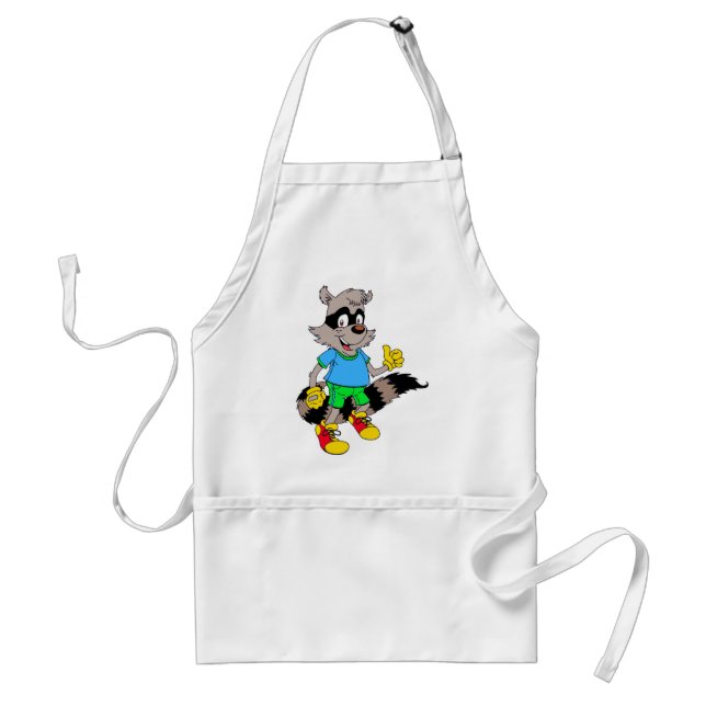 Cartoon Racoon Standard Apron (Front)