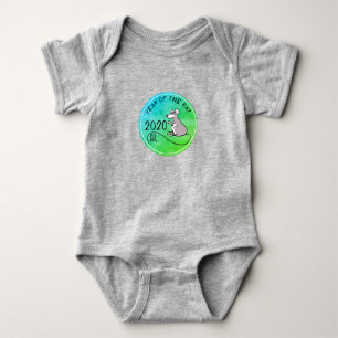 Cartoon Rat Chinese New Year 2020 Baby Bodysuit