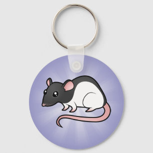 Cartoon Rat Key Ring