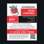 Cartoon Rat Logo - Pest Control Advertising Flyer<br><div class="desc">Cartoon Rat Logo - Pest Control Advertising Flyer by The Business Card Store.</div>