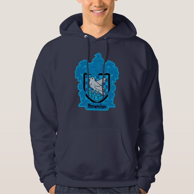 Cartoon Ravenclaw Crest Hoodie (Front)