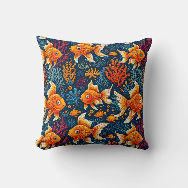 Cartoon Red fish Cushion (Front)