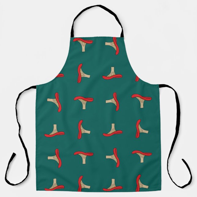 Cartoon Red Mushroom Apron (Front)