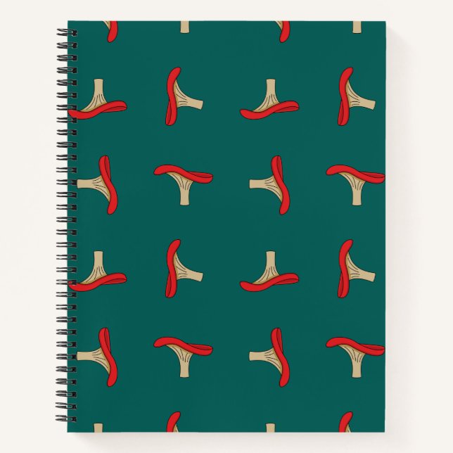 Cartoon Red Mushroom Notebook (Front)