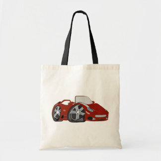 Cartoon Red Sports Car Art Bag