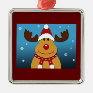 **CARTOON REINDEER** CHRISTMAS ORNAMENT