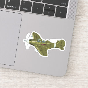 Cartoon retro aeroplane