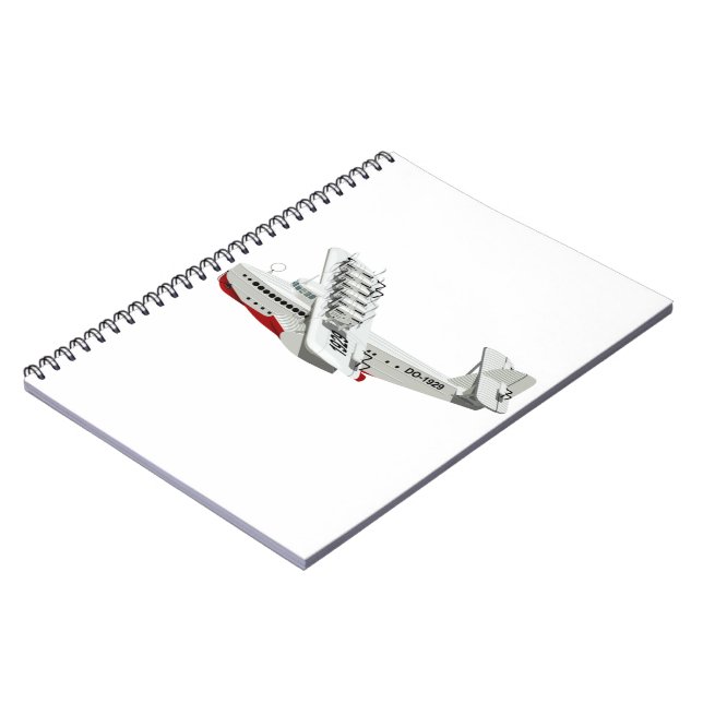 Cartoon retro aeroplane notebook (Left Side)