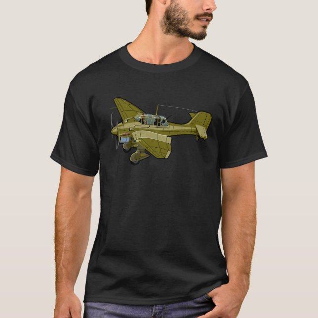 Cartoon retro bomber T-Shirt (Front)