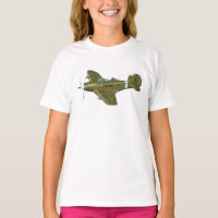 Cartoon retro fighter plane