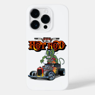 Cartoon retro hot rod Case-Mate iPhone 14 pro case