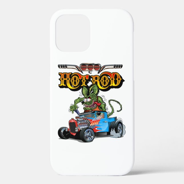 Cartoon retro hot rod Case-Mate iPhone case (Back)