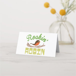 Cartoon Robin Place Card