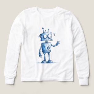 Cartoon Robot Buddy — Hand-Drawn Style