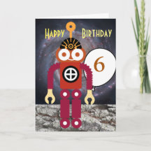 Cartoon Robot Editable Children’s Birthday  