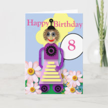 Cartoon Robot Editable Children’s Birthday  