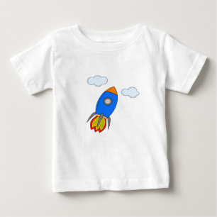 Cartoon Rocket Baby T-Shirt