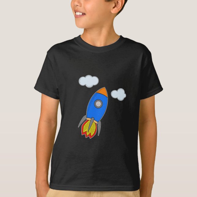 Cartoon Rocket T-Shirt (Front)