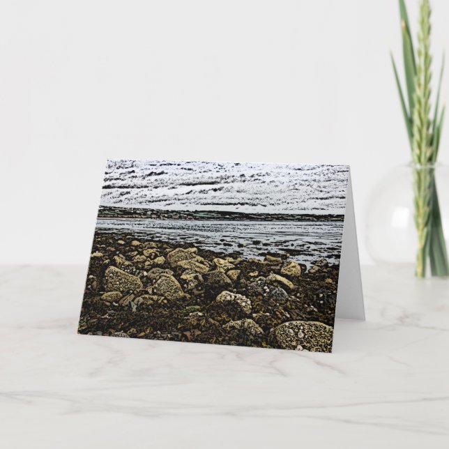 Cartoon Rocks Greetings Card (Front)