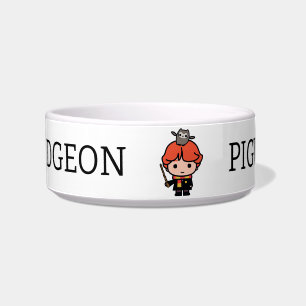 Cartoon Ron Weasley and Pigwidgeon Bowl