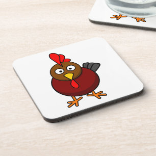 Cartoon Rooster  Coaster