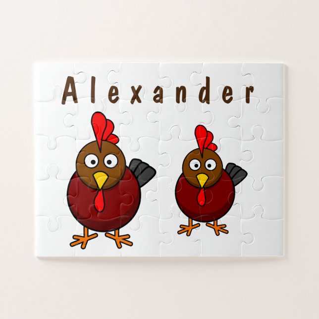 Cartoon Rooster   Jigsaw Puzzle (Horizontal)
