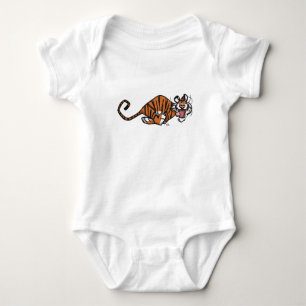 Cartoon Running Tiger Baby Apparel Bodysuit