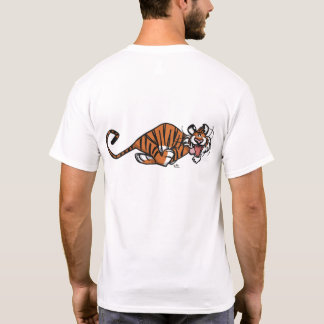 Cartoon Running Tiger T-shirt (back)